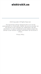 Mobile Screenshot of elektrokit.se